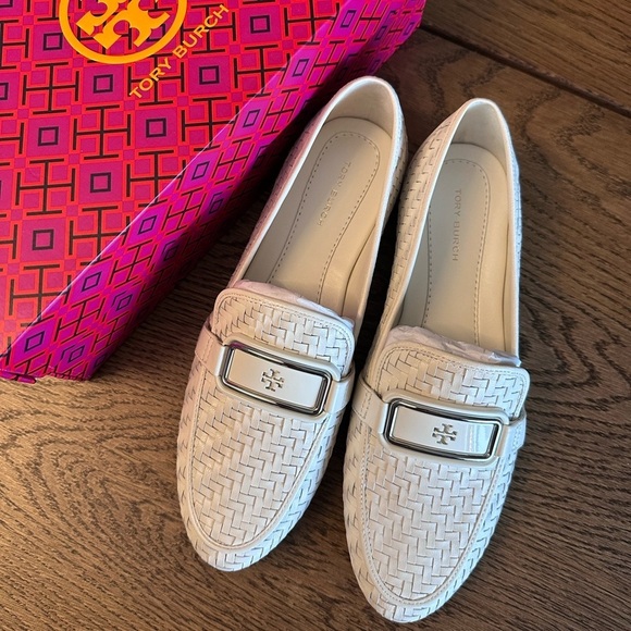 NWT! NEW! Tory Burch Georgia Loafers - Intrecciato Goat Leather Braided Accents - Picture 5 of 10
